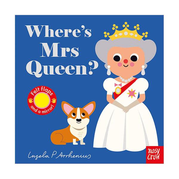 ★홀세일★(원서) Where's Mrs Queen? : Felt Flap Book (Board book, 영국판)