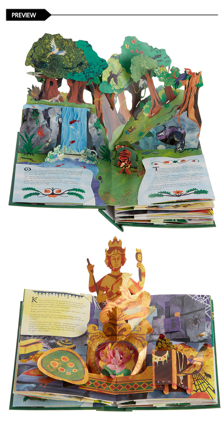 원서 Jungle Book A Pop Up Adventure 정글북 팝업북 Hardcover Pop Up 웅진책방 0076