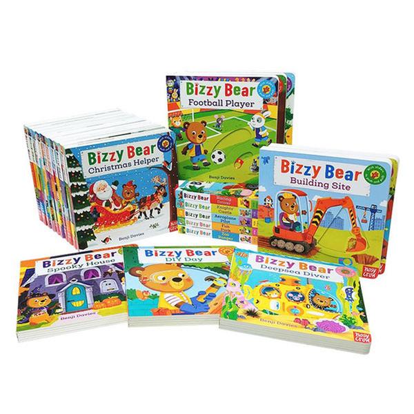 (원서)[특가]Bizzy Bear 비지베어 보드북 23종 세트 (Board Book, 영국판) (QR음원)
