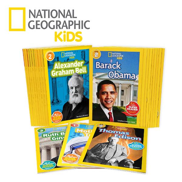 (원서)National Geographic Kids Biographic 리더스 1,2,3단계 22종 세트 (Paperback) (CD없음)