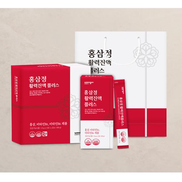 [웅진] 홍삼정 활력진액 플러스(30포/쇼핑백 포함)