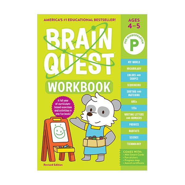 (원서) 워크북 : Brain Quest Workbook : Pre-K Revised Edition, Ages 4-5 (Paperback)