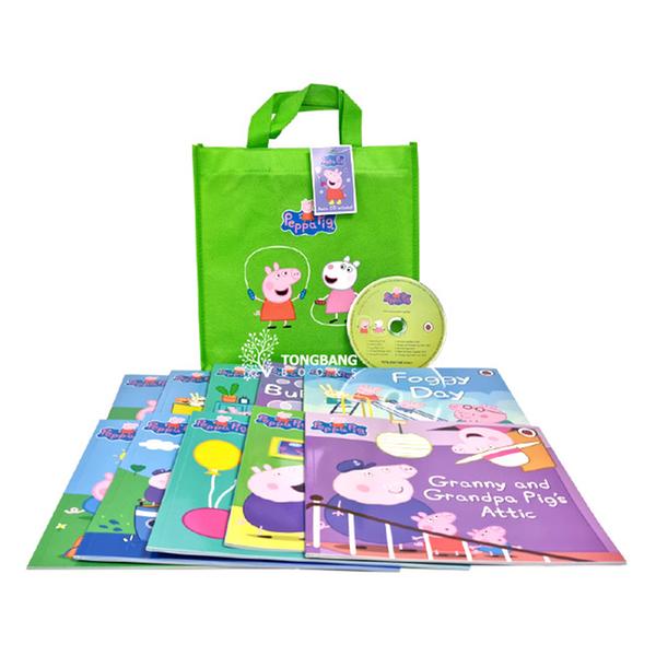 (원서) [특가세트] Peppa Pig Lime Bag (Paperback 10종 & Audio CD)(영국판)