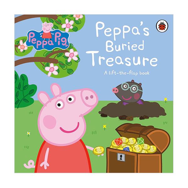 ★홀세일★(원서) 페파피그 Peppa's Buried Treasure : A Lift-the-Flap Book (Board Book, 영국판)