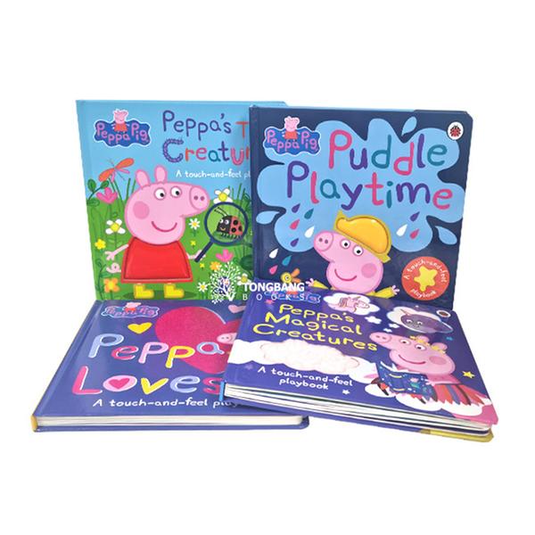 (원서) 페파피그 Peppa Pig 촉감보드북 4종 세트 (Board book, 영국판)(CD없음)