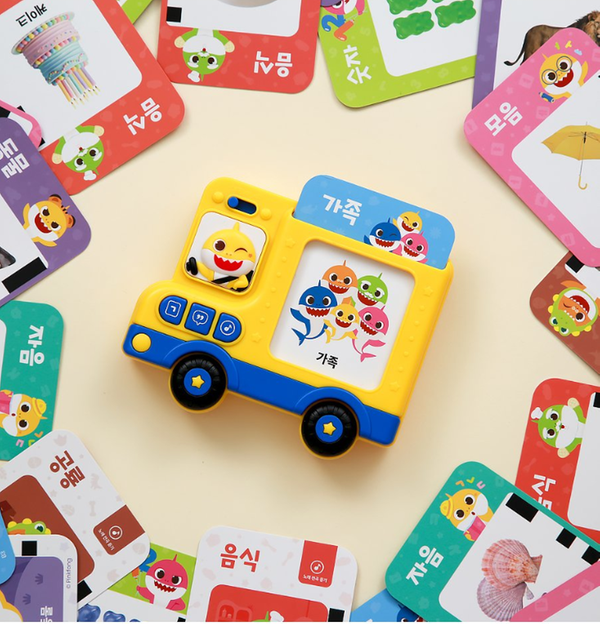 [토이] 핑크퐁 - 아기상어 한글 카드 버스