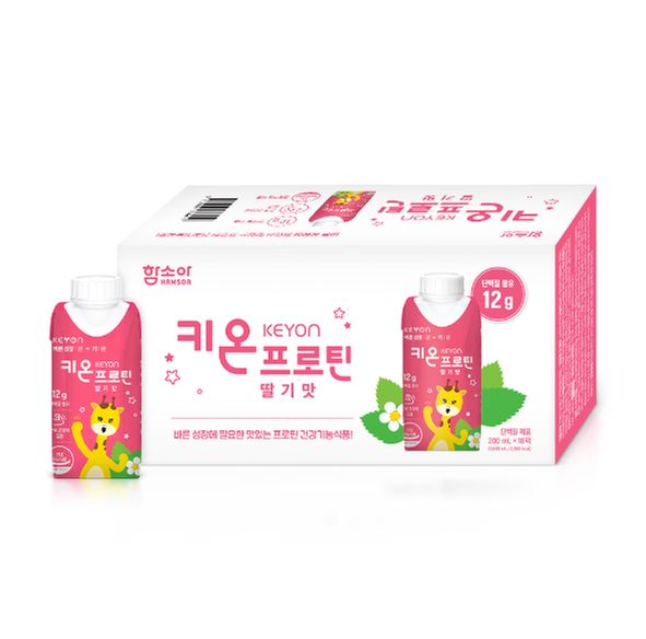 [함소아] 키온 프로틴 딸기맛 18개 세트 (1박스)