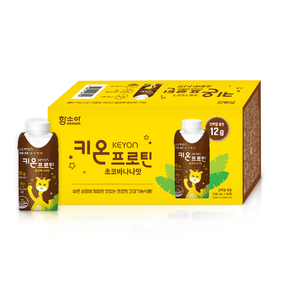 [함소아] 키온 프로틴 초코 바나나맛 18개 세트 (1박스)