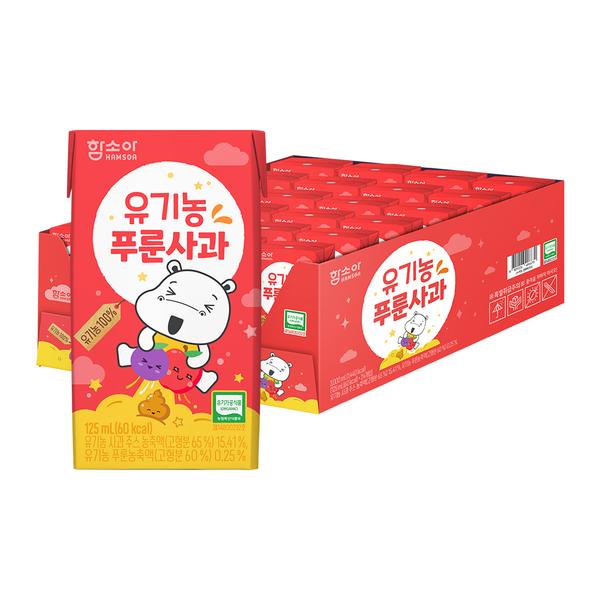 ★크리스마스딜★[함소아] 유기농 푸룬사과 주스 (125ml x 24팩)