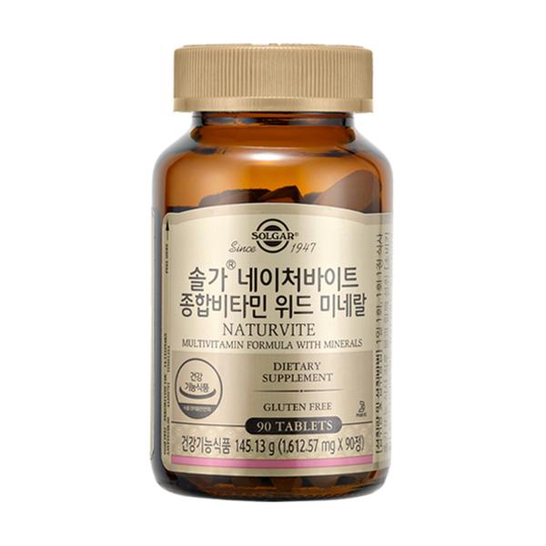 [솔가]네이처바이트 종합비타민 위드 미네랄 90정