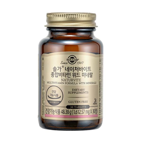 [솔가]네이처바이트 종합비타민 위드 미네랄 30정