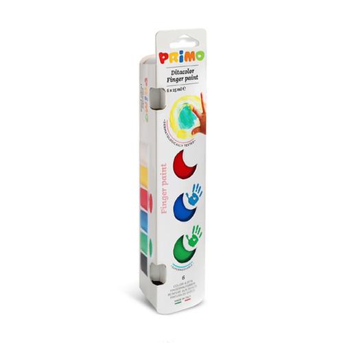 [종이나라] 25ml 6색 프리모 핑거페인트