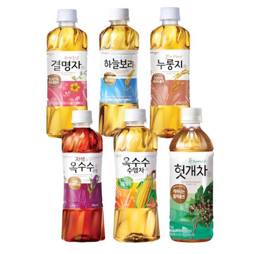 [웅진] 차류 500mlx20개입 6종 골라담기 (하늘보리/결명자차/누룽지차/자색옥수수차/옥수수수염차/헛개차)