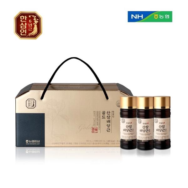 [농협] 한삼인 6년근 홍삼 산삼배양근 골드 100ml x 10병 선물세트