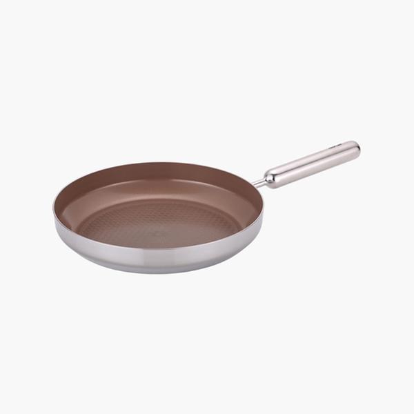 [네오플램] 엣지팬 세라믹 코팅 스텐 브라운 IH 28cm 프라이팬
