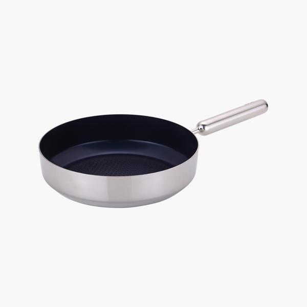 [네오플램] 엣지팬 세라믹 코팅 스텐 블루 IH 28cm 궁중팬