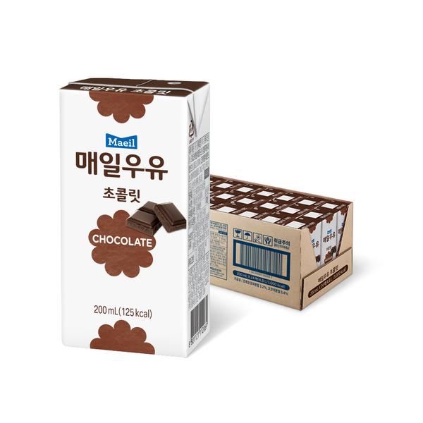 [매일유업] 매일우유 초콜릿  200ml * 24개