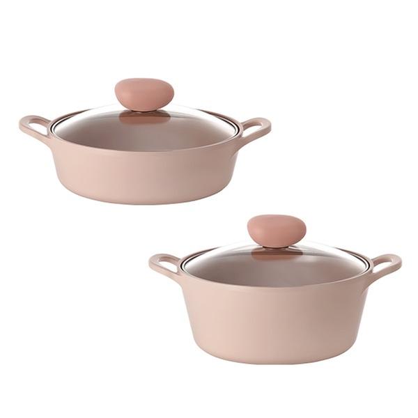 [네오플램] 샤베트 IH 22cm 냄비 2종세트 (22전골,22양수)