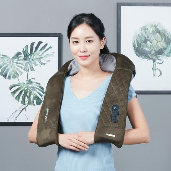 [휴플러스] 코드제로 듀얼태핑 목/어깨 무선 안마기 Cordzero-3100