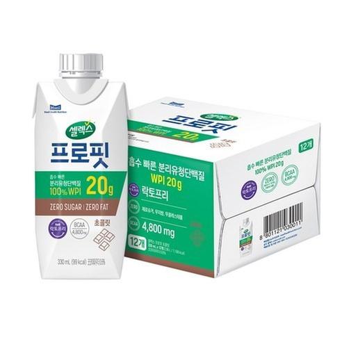 [매일유업] 셀렉스 프로핏 웨이프로틴 아메리카노 330ml 12팩