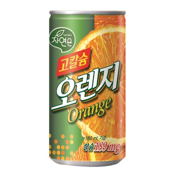 [웅진]자연은 고칼슘오렌지캔180㎖×30개