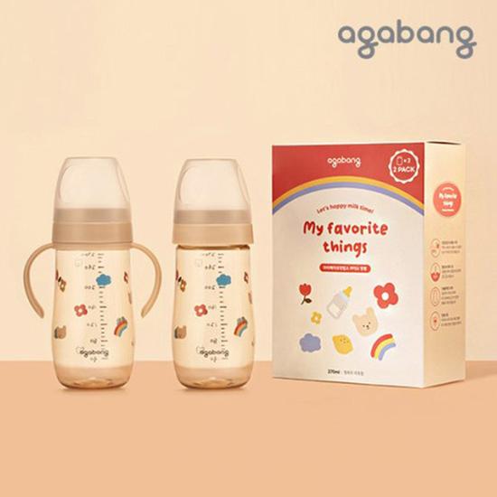 [아가방] 마이페이보릿띵스 PPSU 젖병 2팩세트(노꼭지) 270ml 01P082003
