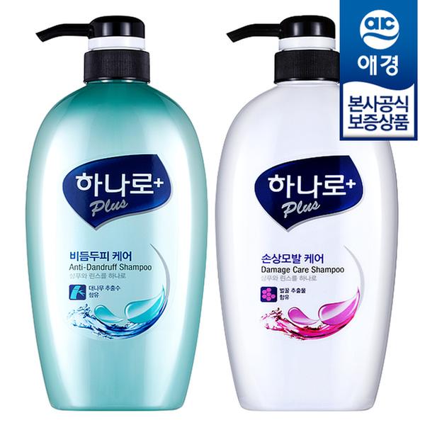 [애경] 하나로 플러스 샴푸 680ml x 2개 (린스겸용)