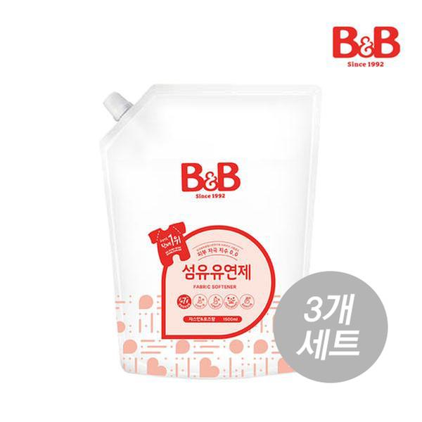 ★세트할인★[메디앙스] 비앤비 - 섬유유연제 자스민(1500ml X 3개세트)