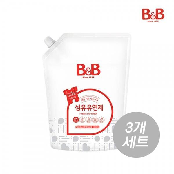 ★세트할인★[메디앙스] 비앤비 - 섬유유연제 베르가못(1500mlX3개세트)
