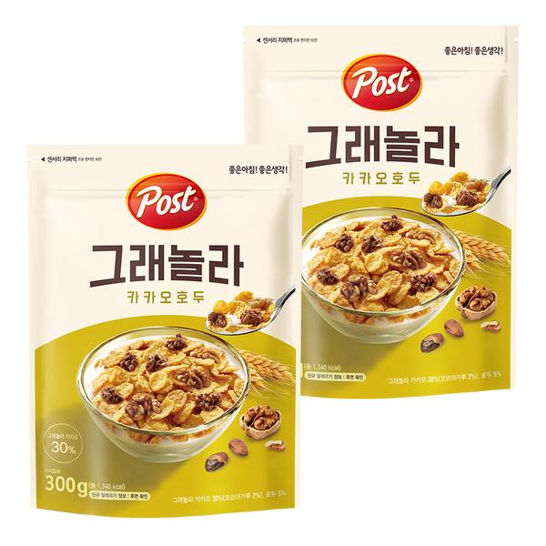 포스트 그래놀라 카카오 호두 300g 2개