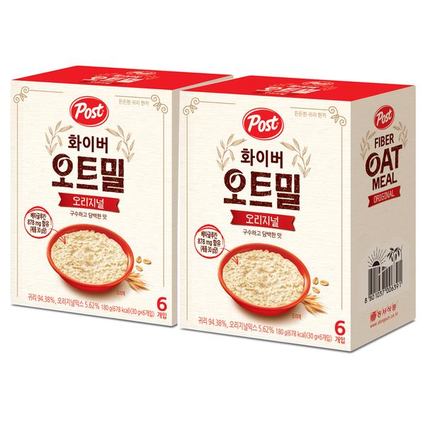  포스트 화이버 오트밀 오리지널 180g 2개