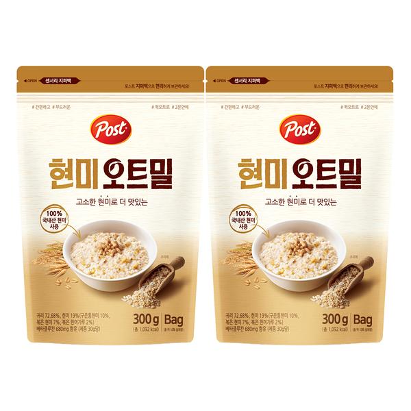 포스트 현미 오트밀 300g 2개