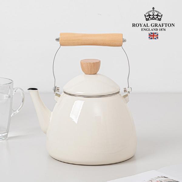 [로얄그래프톤] 바닐라크림 IH 인덕션 법랑주전자 2.3L