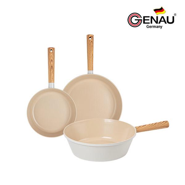 [제너] 리블리 IH 티타늄코팅 후라이팬 3종B (후라이팬 20cm, 후라이팬 28cm, 궁중팬 28cm)