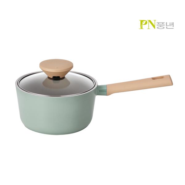 [PN풍년] 블리스 노르딕 민트 뷰 IH 18편수 냄비 BNMVP-18B