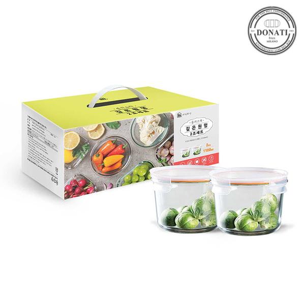 [도나티] 플러스락 깊은볼 원형 2조 (1100ml*2)