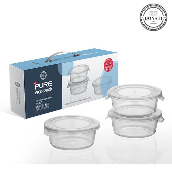 [도나티] 뉴 퓨어락 에코팩 원형 소 3조 (400ml*3)