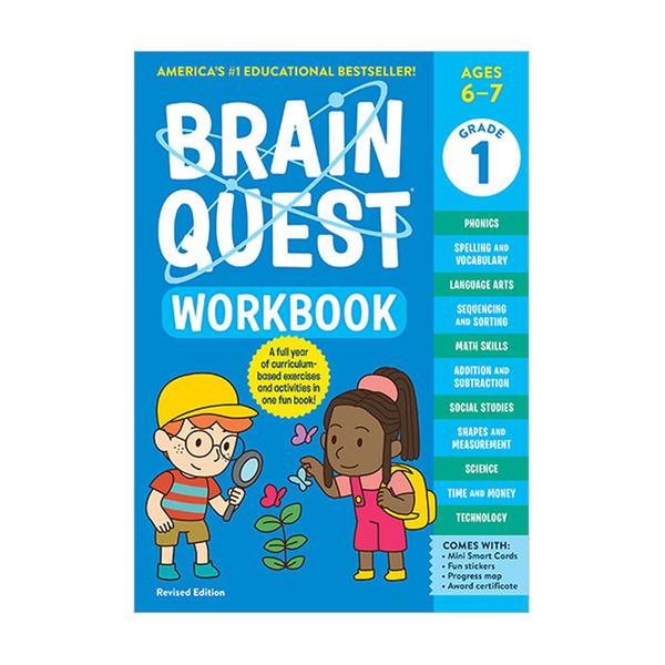 [원서] 워크북 : Brain Quest Workbook : 1st Grade Revised Edition, Ages 6-7 (Paperback)