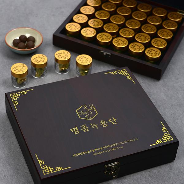 [래오이경제] 명품 녹용단 (3.75g*30환/프리미엄 목함 케이스)