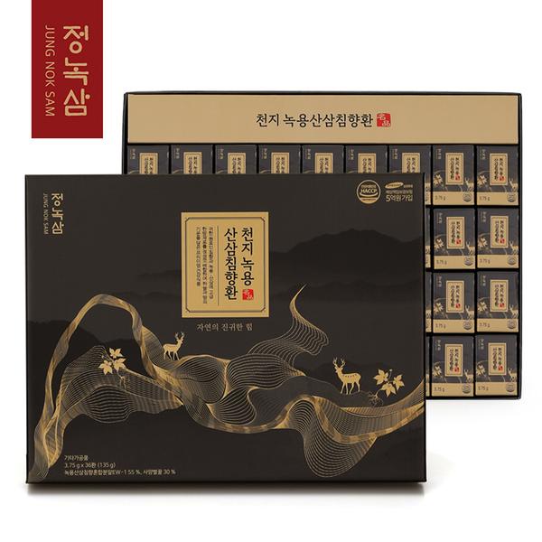 [정녹삼] 천지 녹용산삼침향환 3.75g x 36환