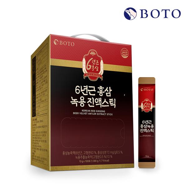 [보뚜] 6년근 홍삼녹용진액스틱 10g x 100포