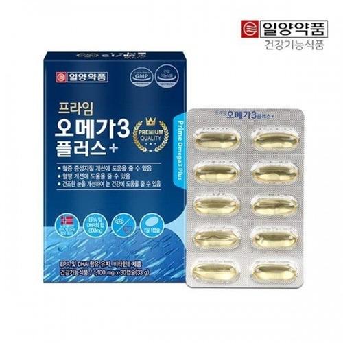 [일양약품] 프라임 오메가3 플러스 1,100mg x 30캡슐