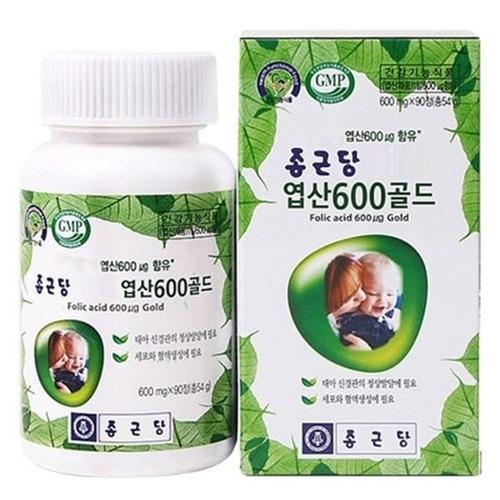 [종근당건강] 엽산600골드 600mg x 90정