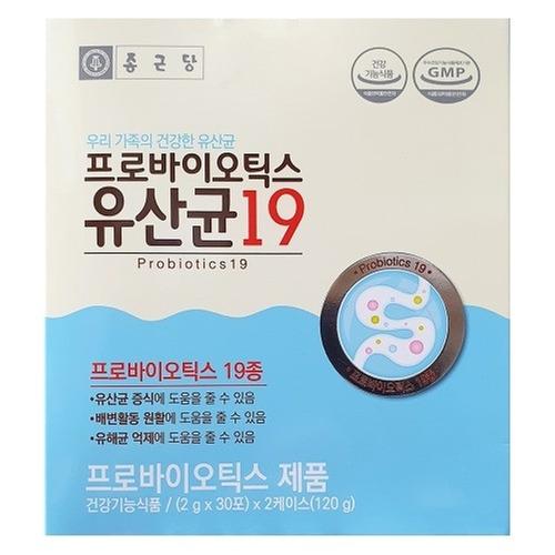 [종근당] 프로바이오틱스 유산균19 2g x 30포