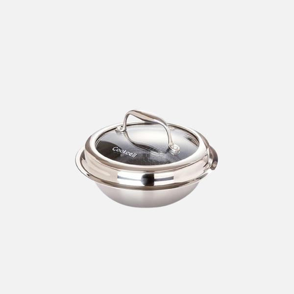 [Cookcell] 쿡셀 통3중 싱글 코팅 IH인덕션 가마솥 16cm