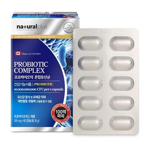 내츄럴플러스 프로바이오틱 혼합유산균 500mg x 60캡슐