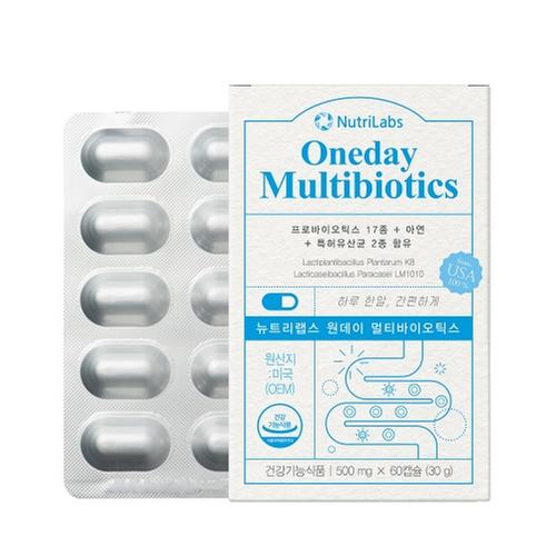 뉴트리랩스 원데이 멀티바이오틱스 500mg x 60캡슐