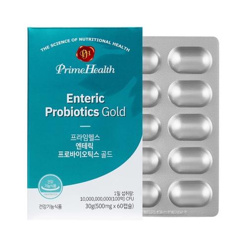 프라임헬스 엔테릭 프로바이오틱스 골드 500mg x 60캡슐