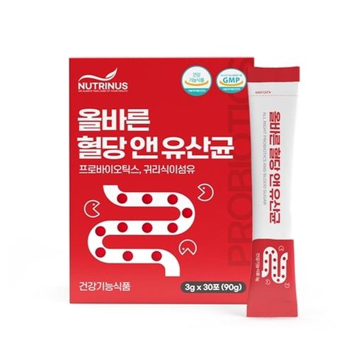 [뉴트리너스] 올바른 혈당 앤 유산균 3g x 30포