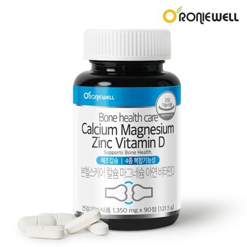 로니웰 본헬스케어 칼슘마그네슘아연비타민D (1,350mg×90정)
